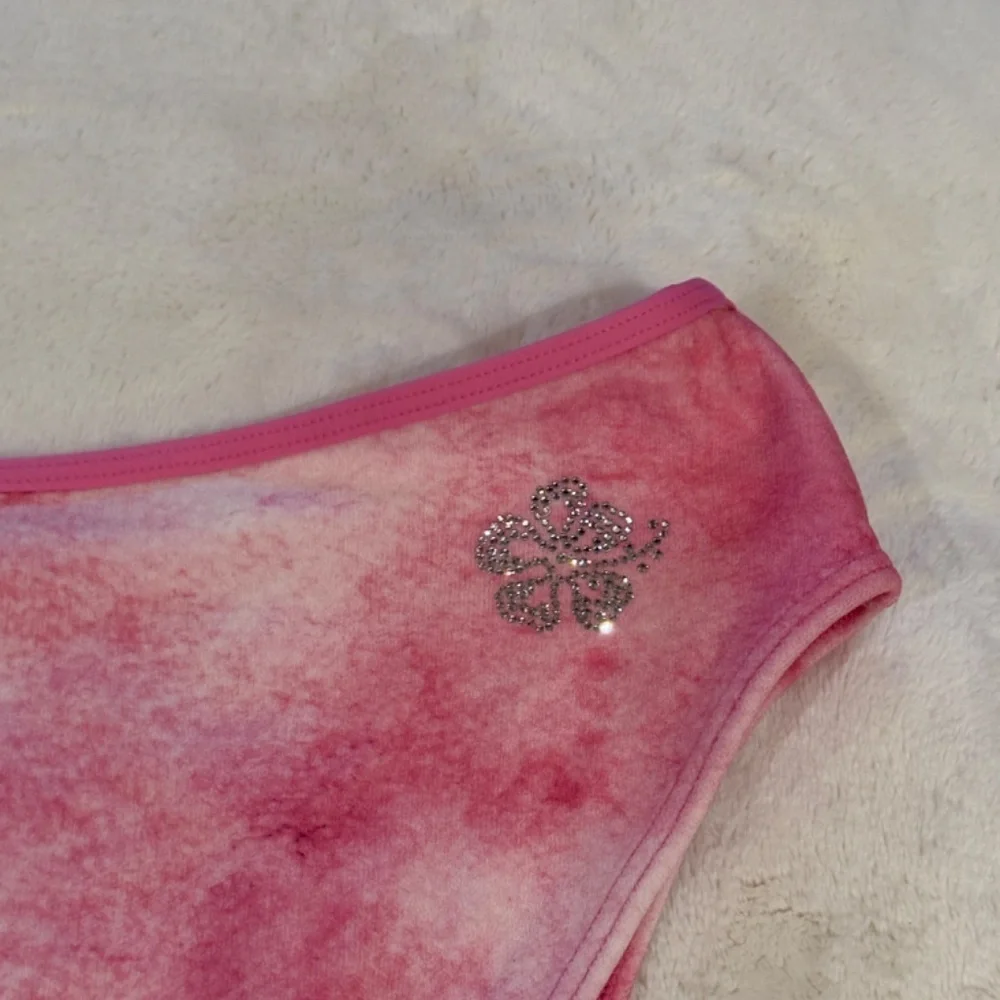 New! Frankie’s Bikinis Pink Anne Terry Full Coverage Bikini Bottom 31521